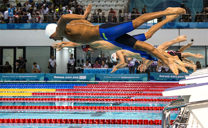 Nadadores competición